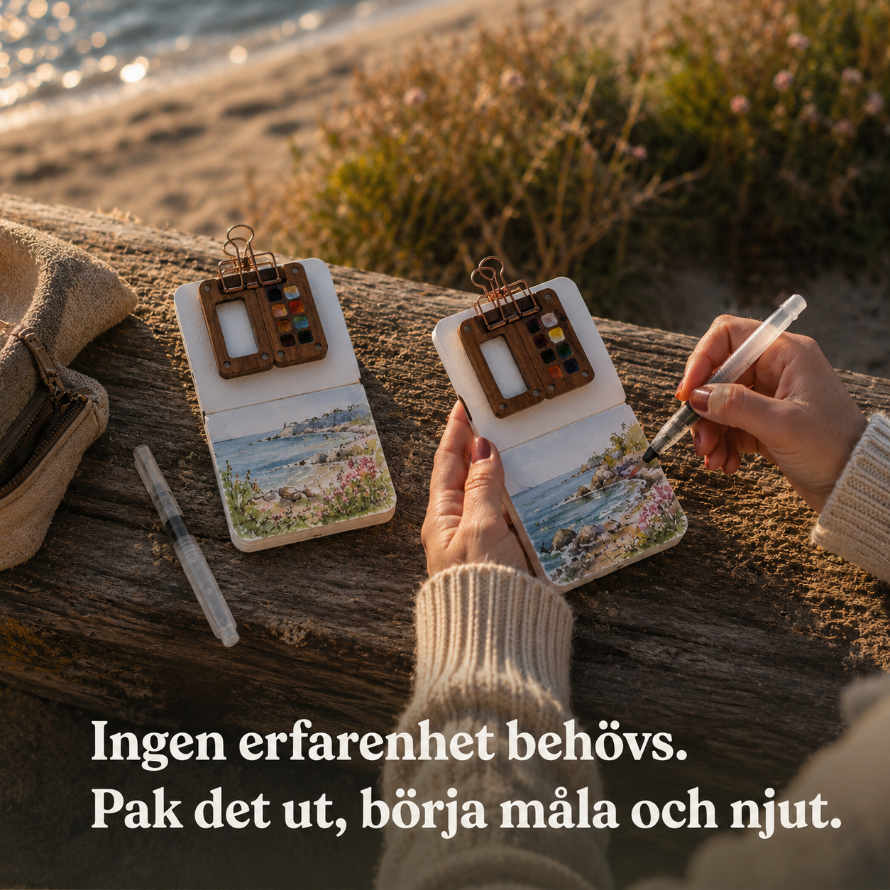 Mini akvarell kit - Förvandla stress till kreativitet och lugn