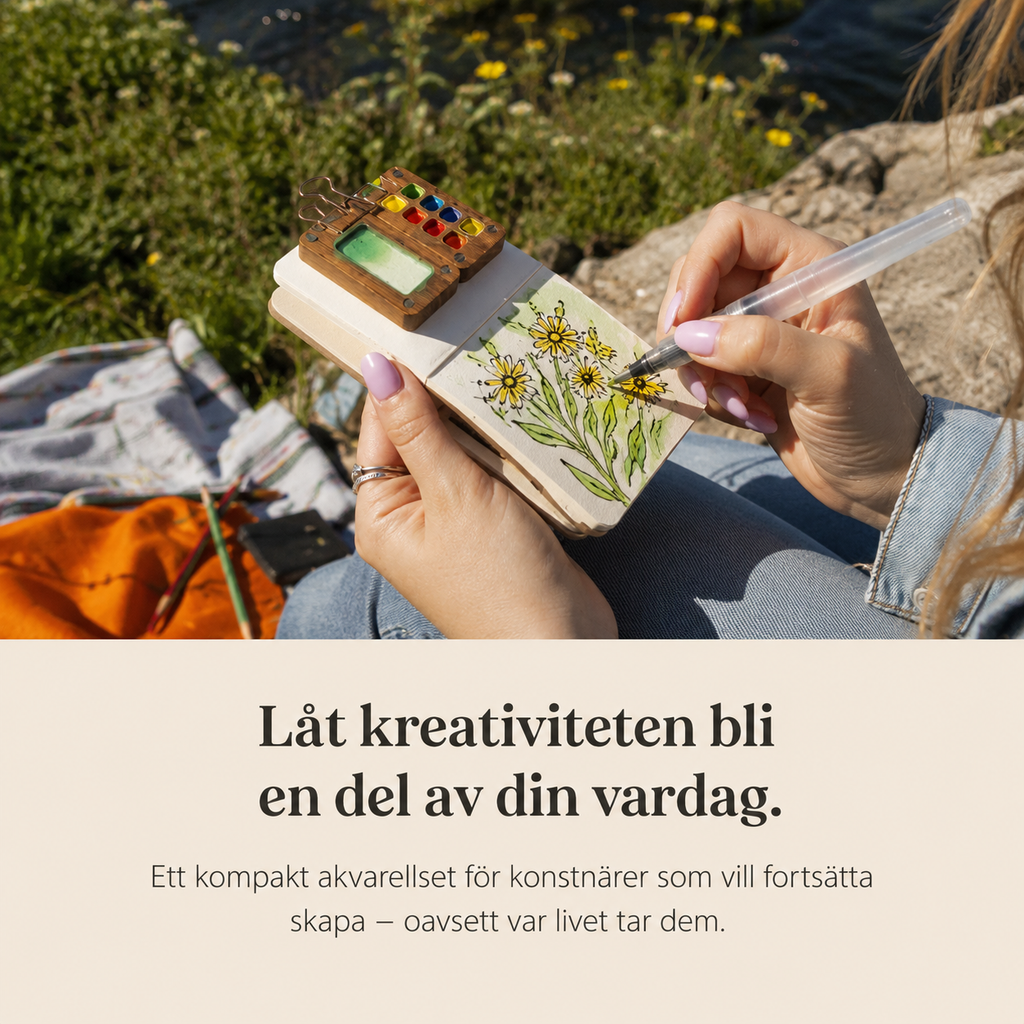 Mini akvarell kit - Förvandla stress till kreativitet och lugn